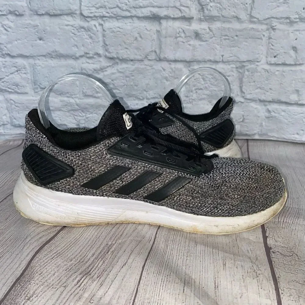 Adidas men 13 running shoe black and white